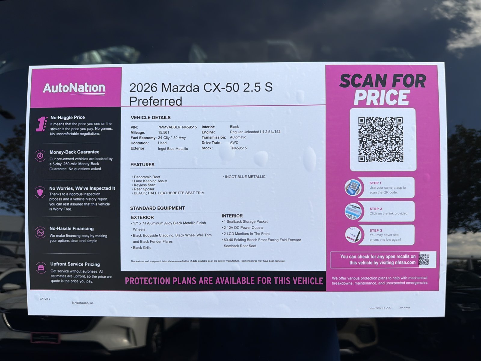 Certified Used 2026 Ingot Blue Metallic Mazda 2.5 S Preferred image 20