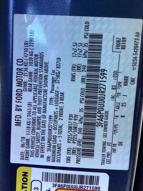 Certified Used 2018 Blue Metallic Ford S image 32