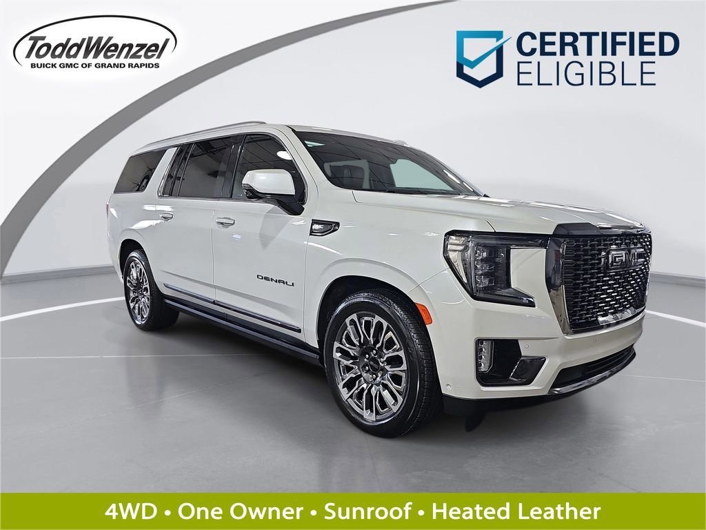 Certified Used 2024 White Frost Tricoat GMC Denali Ultimate image 1