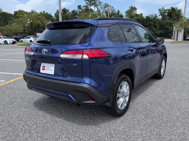 Certified Used 2025 Blue Toyota LE image 4