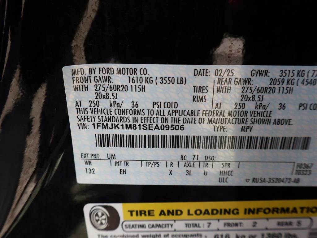 Certified Used 2025 Black Metallic Ford Platinum image 44