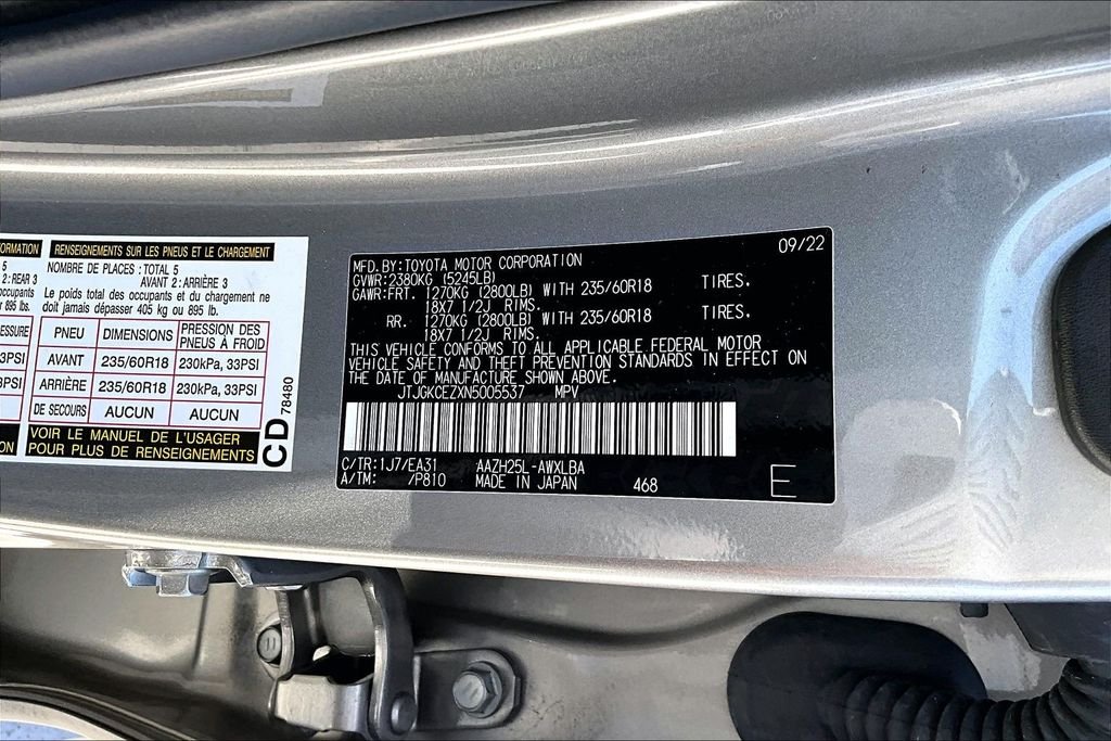 Used 2022 Atomic Silver Lexus 350h Premium image 17