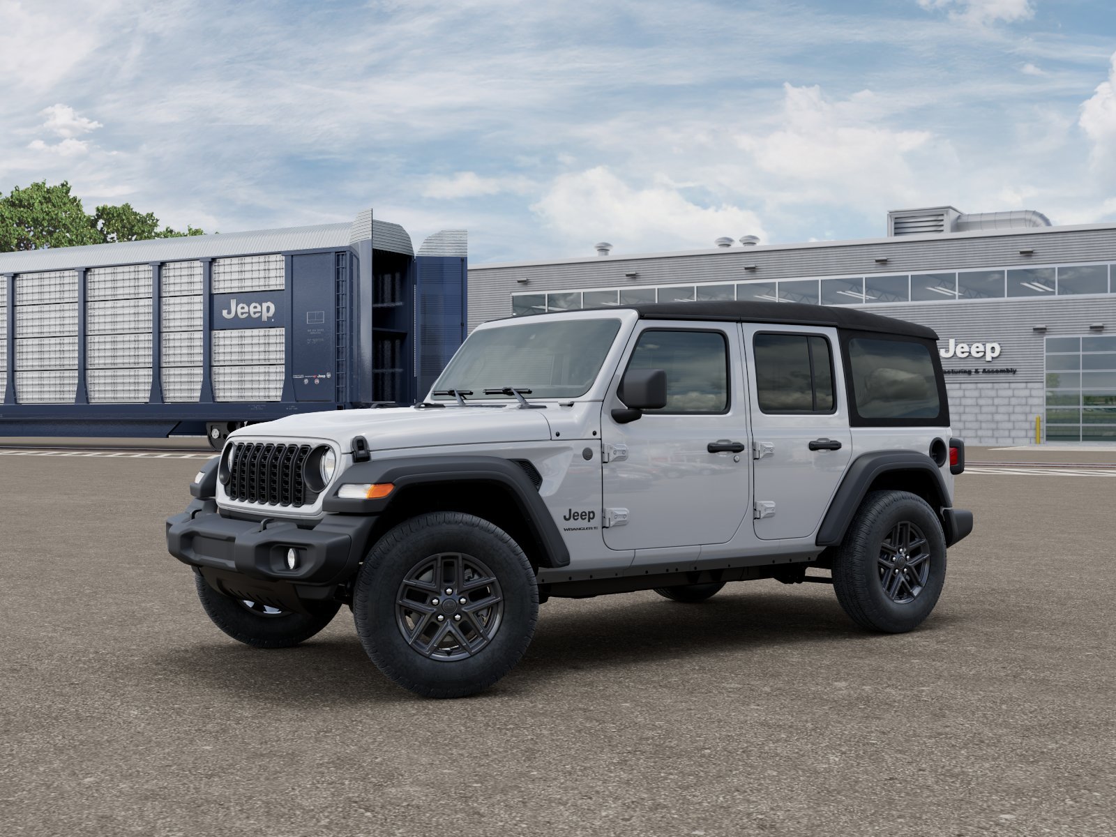New 2026 Bright White Clear-Coat Exterior Paint Jeep Sport image 2