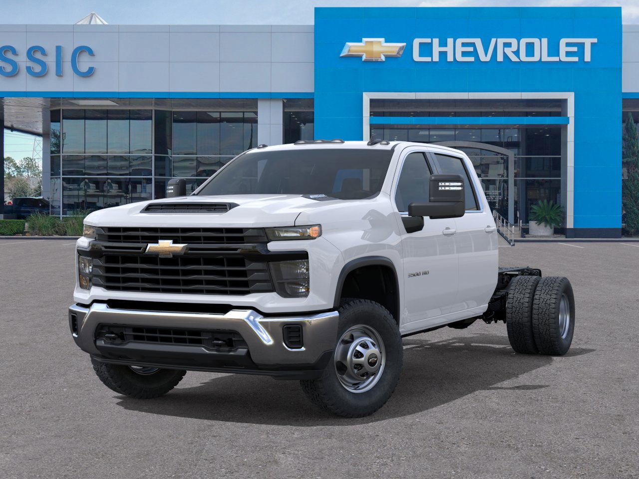 2026 Chevrolet Silverado 3500 HD Chassis Cab Work Truck White at Classic Elite Chevrolet Sugar Land