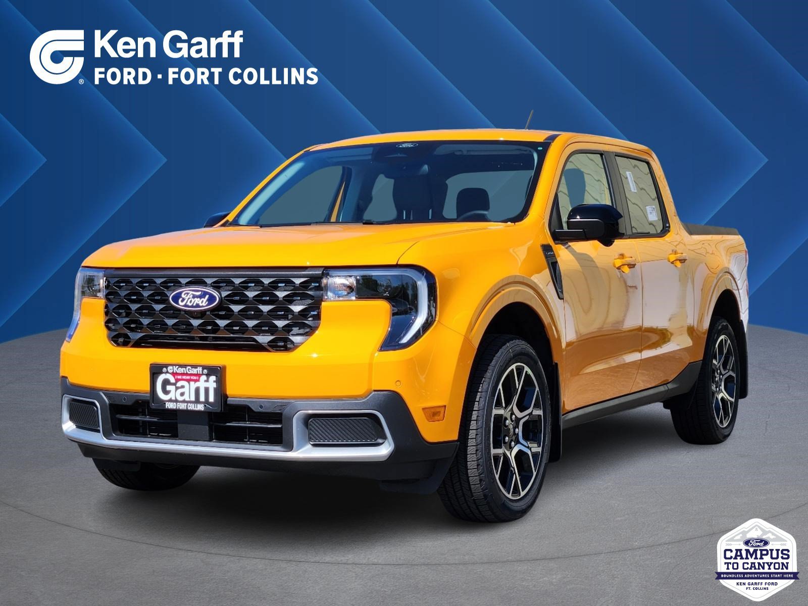 New 2026 Orange Fury Metallic Tri-Coat Ford LARIAT image 1