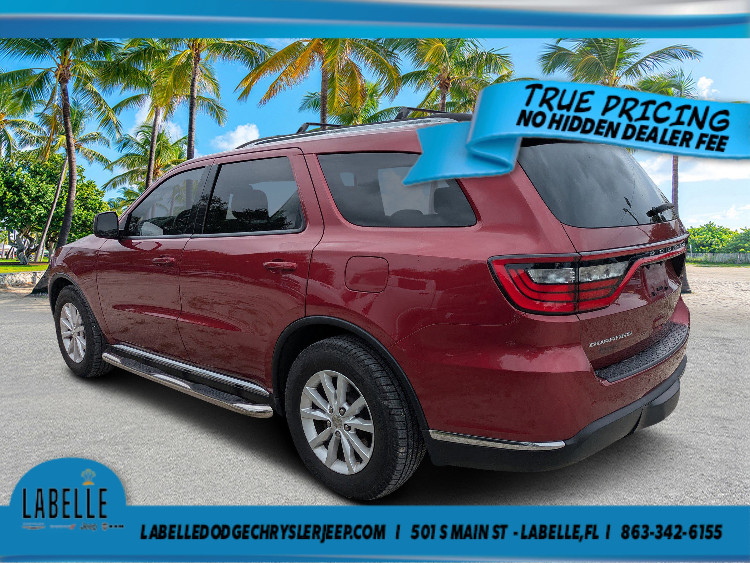 Used 2015 Deep Cherry Red Crystal Pearlcoat Dodge SXT image 5