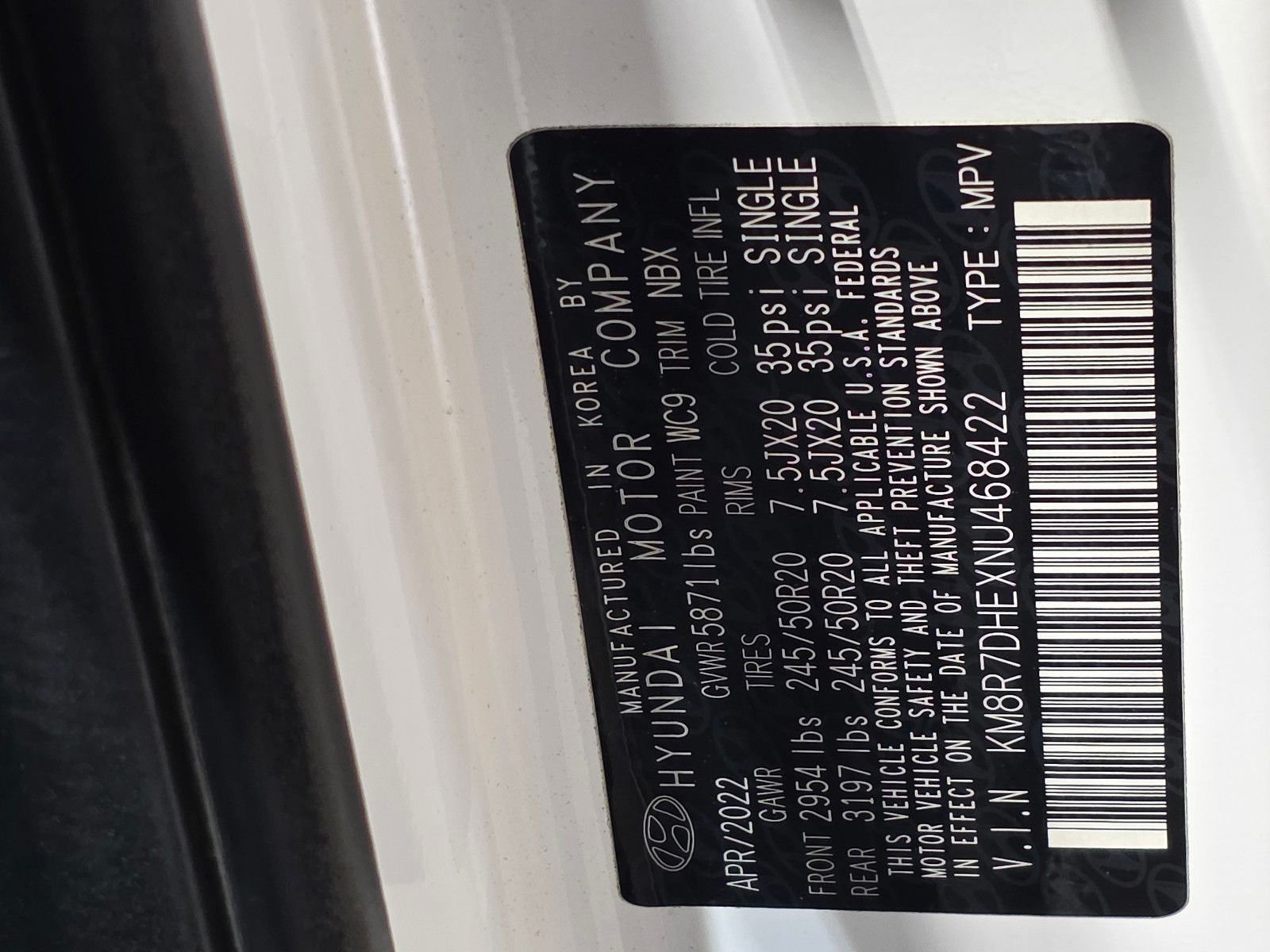 Used 2022 Hyper White Hyundai Calligraphy image 23
