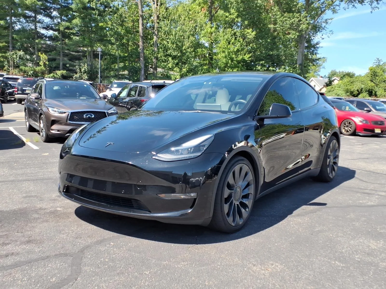 Used 2022 Black Tesla Performance image 1