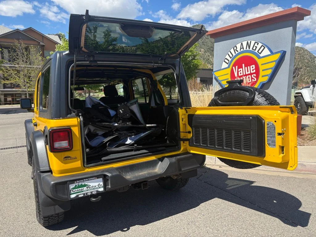 Used 2020 Baja Yellow Clearcoat Jeep Unlimited Sport image 8