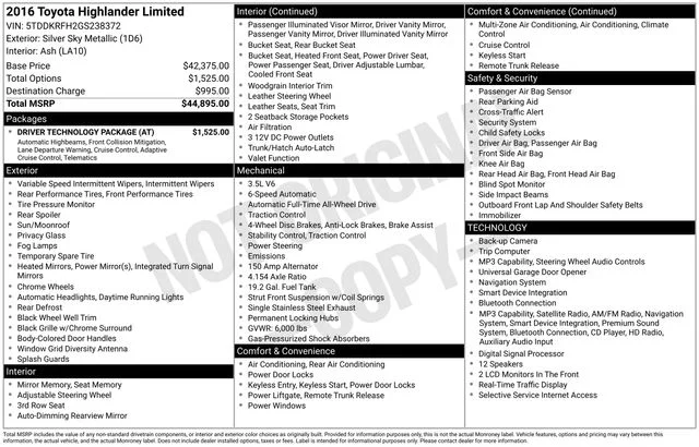 Used 2016 Silver Toyota Limited image 8