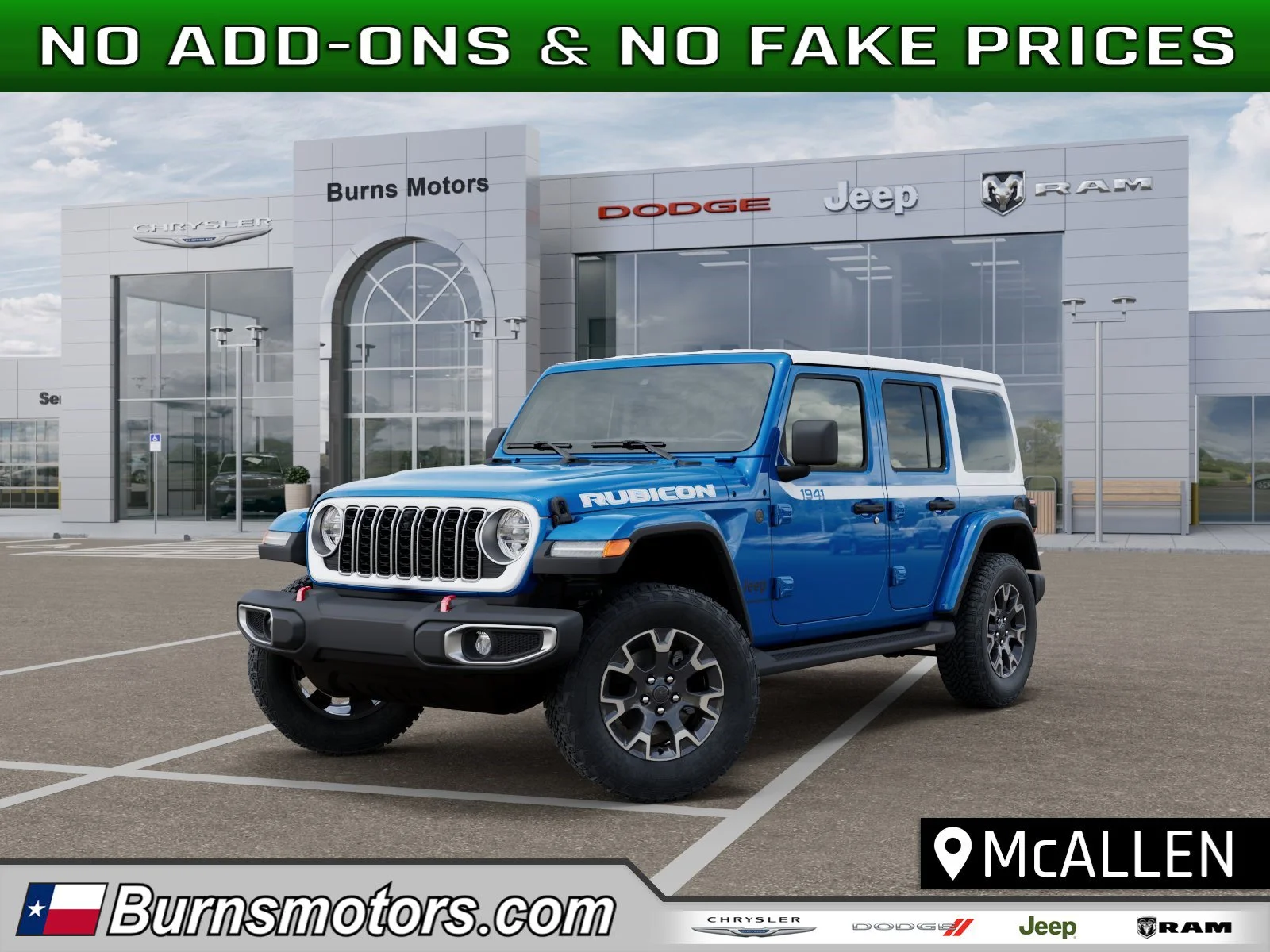 New 2026 Hydro Blue Pearl-Coat Exterior Paint Jeep Sahara 4-Door image 1
