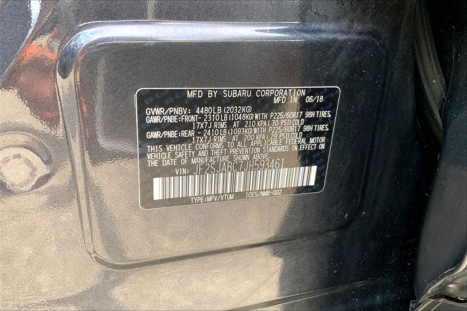 Used 2018 Dark Gray Metallic Subaru  image 37