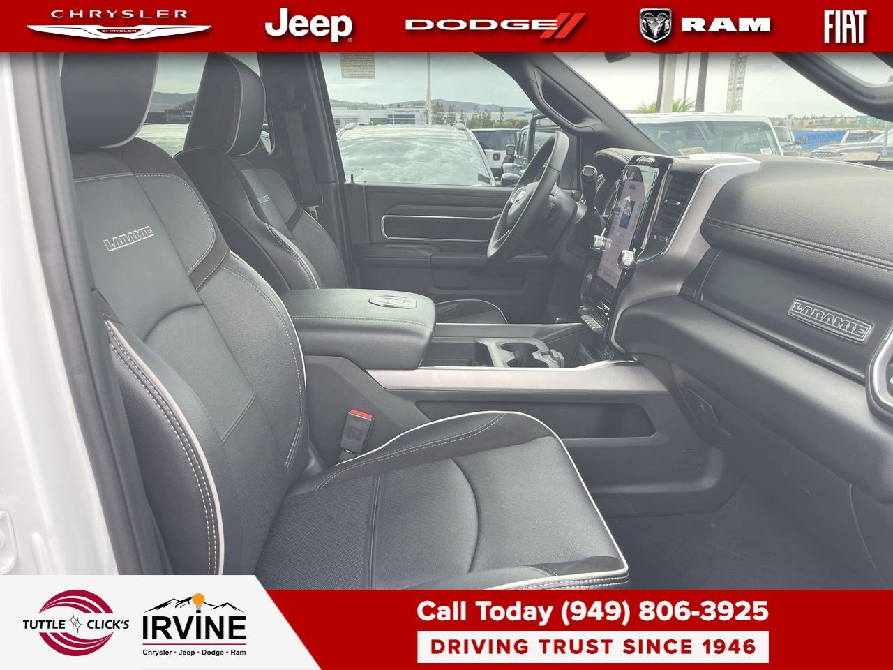 Used 2025 Bright White Clearcoat Ram Laramie image 25