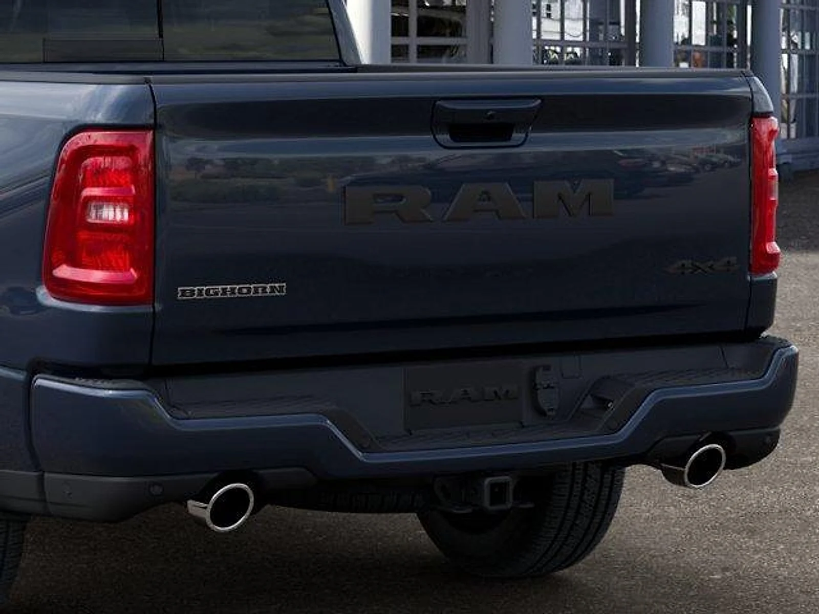 New 2026 Forged Blue Metallic Exterior Paint RAM Big Horn Quad Cab 4x2 6