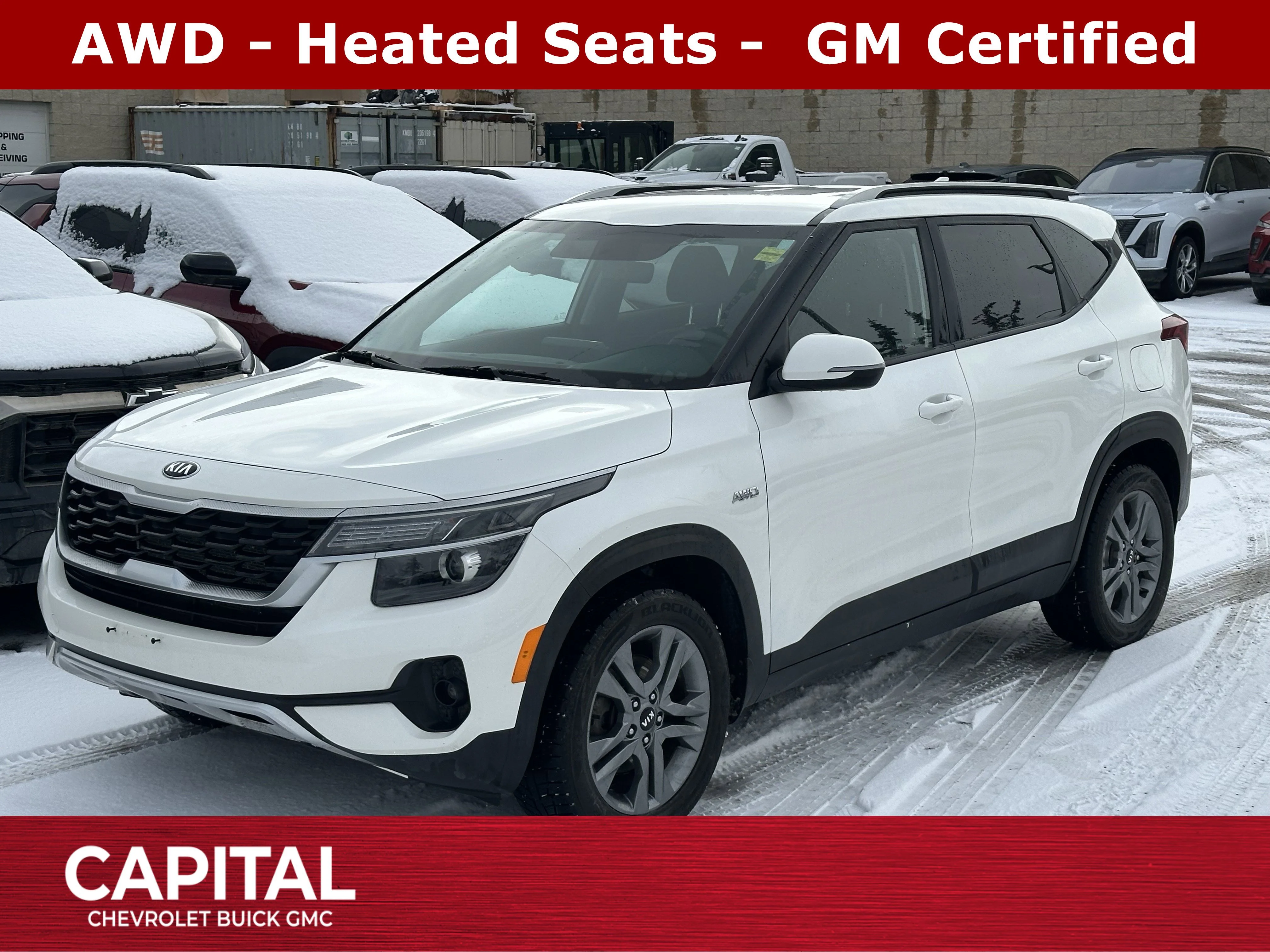 Certified Used 2021 White Kia LX image 1