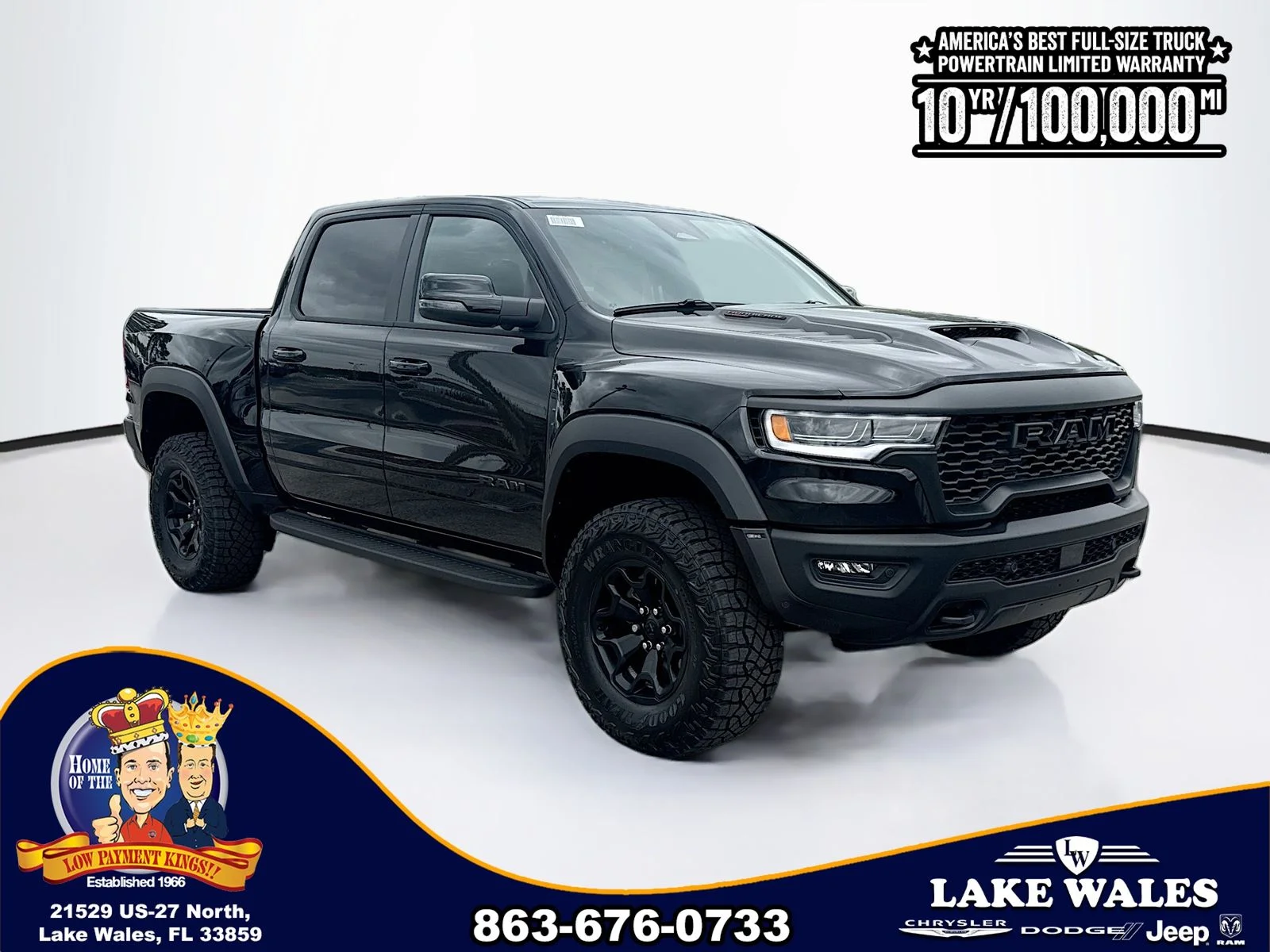 New 2026 Diamond Black Crystal Pearl-Coat Exterior Paint RAM  image 1