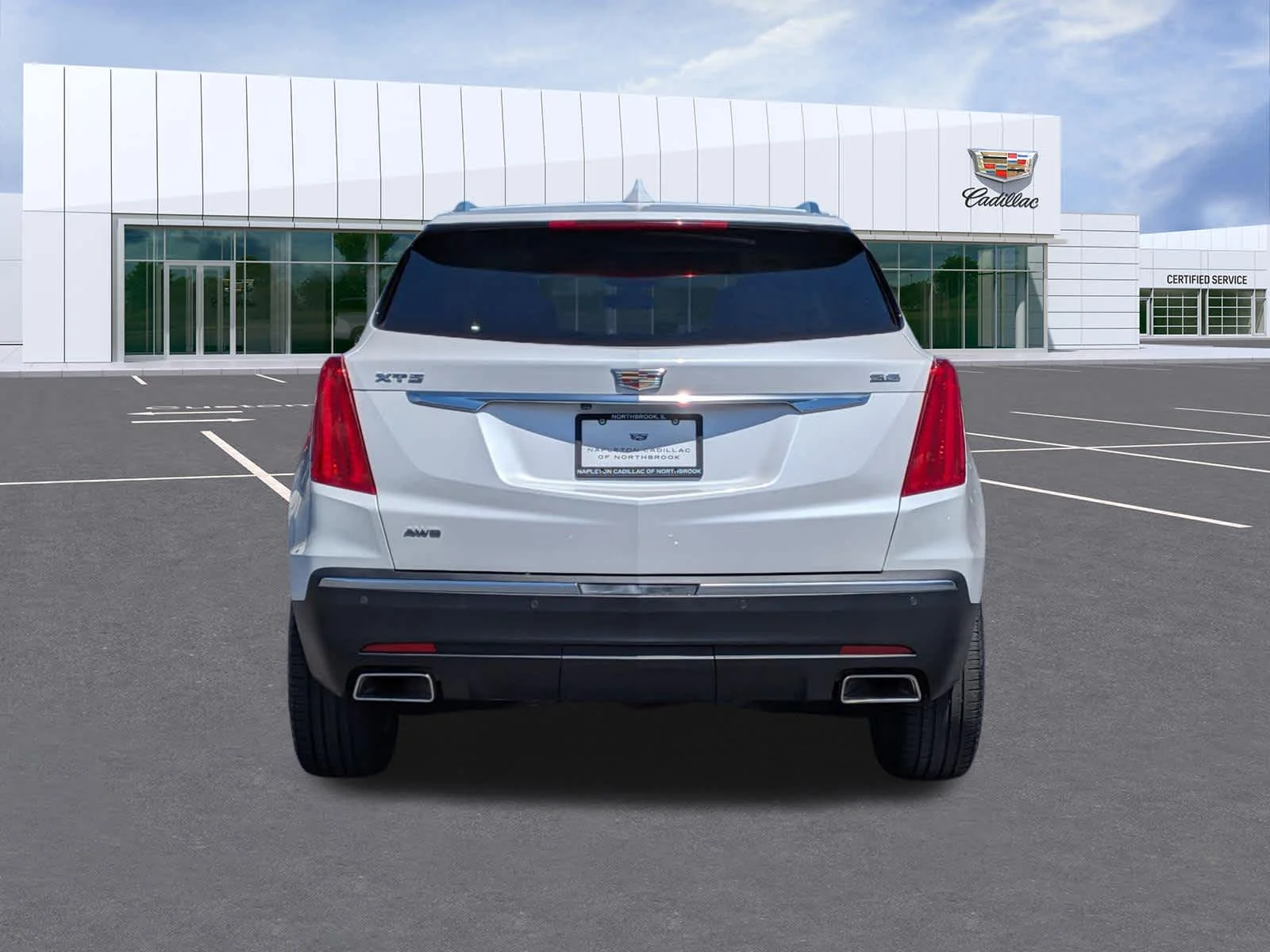 Used 2017 CRYSTAL WHITE TRICOAT Cadillac Luxury AWD image 6