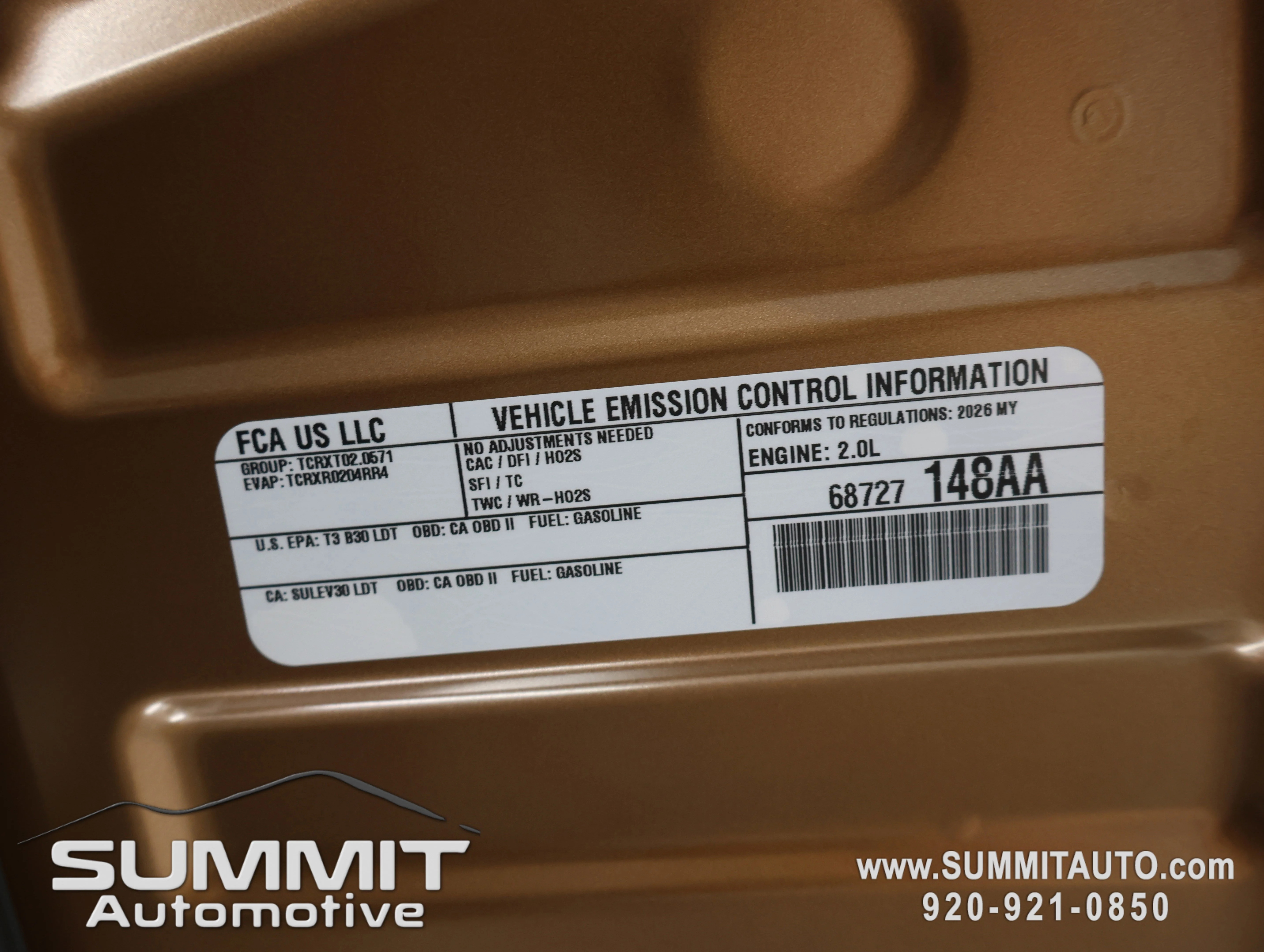 New 2026 Copper Shino Metallic Clear-Coat Exterior Paint Jeep Summit image 25