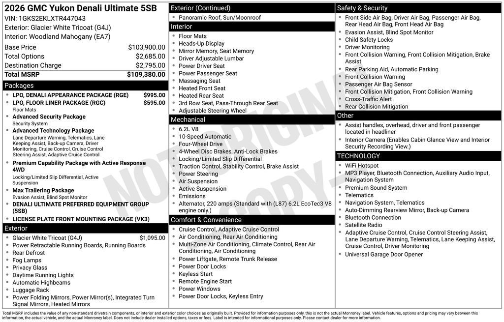2026 GMC Yukon Denali Ultimate - Photo 62