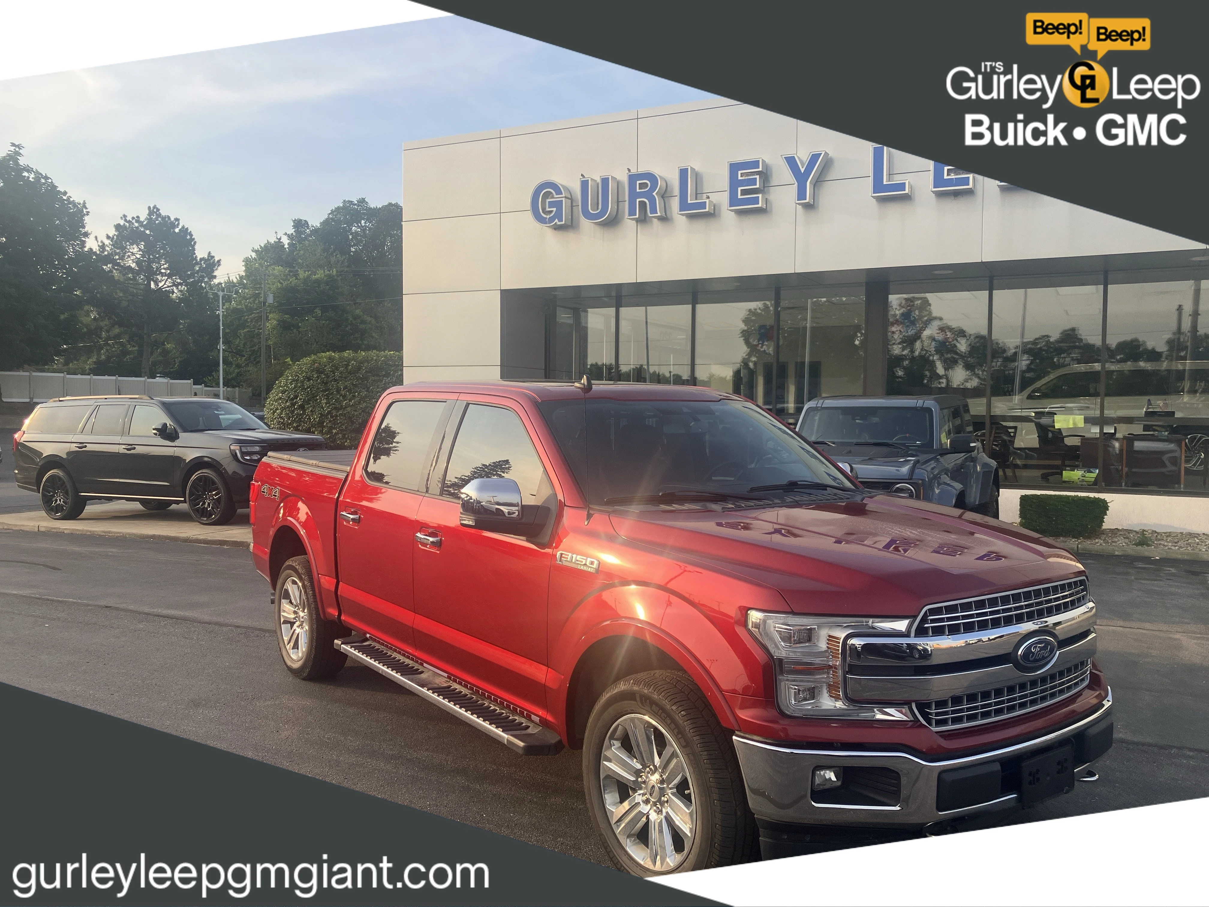 Used 2019 Red Ford LARIAT image 1