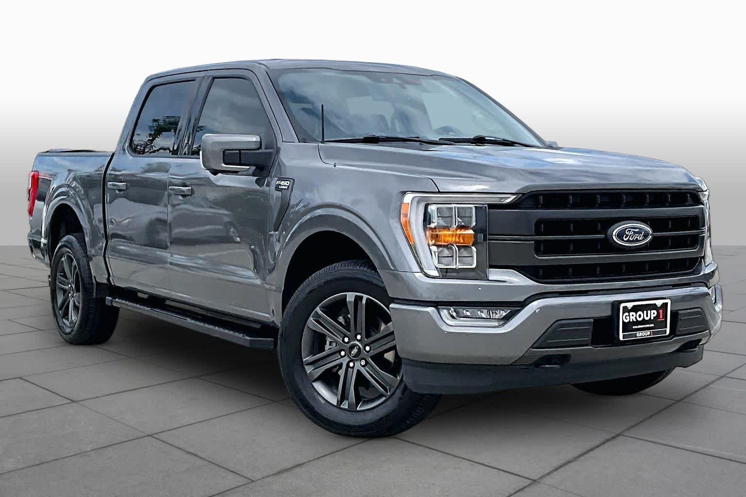 Used 2021 Carbonized Gray Metallic Ford LARIAT image 3