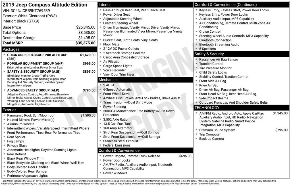 Used 2019 White Jeep Latitude image 2