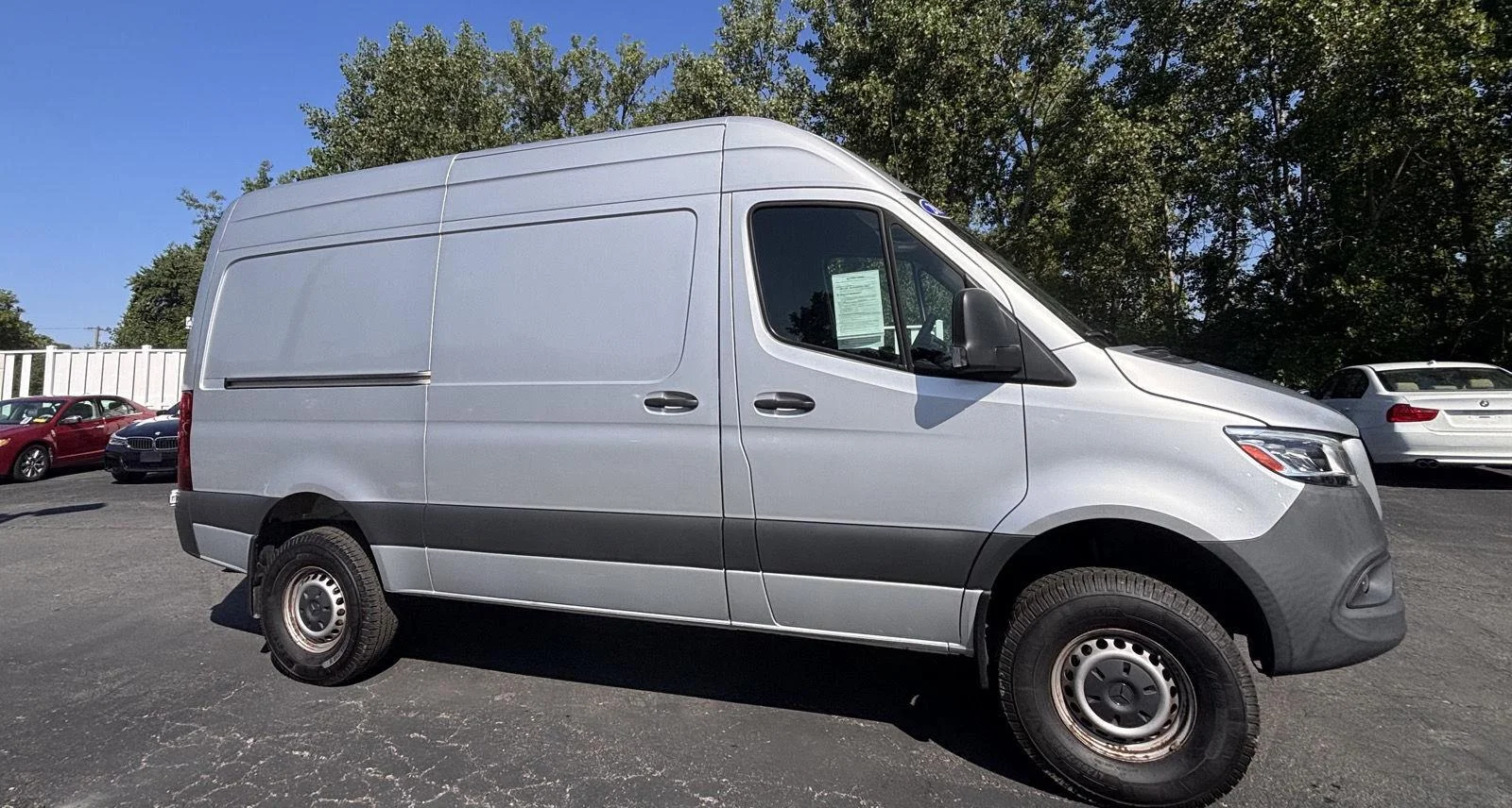 Used 2019 Stone Grey Mercedes-Benz Cargo Van 144” High Roof 6cyl 4x4 image 3