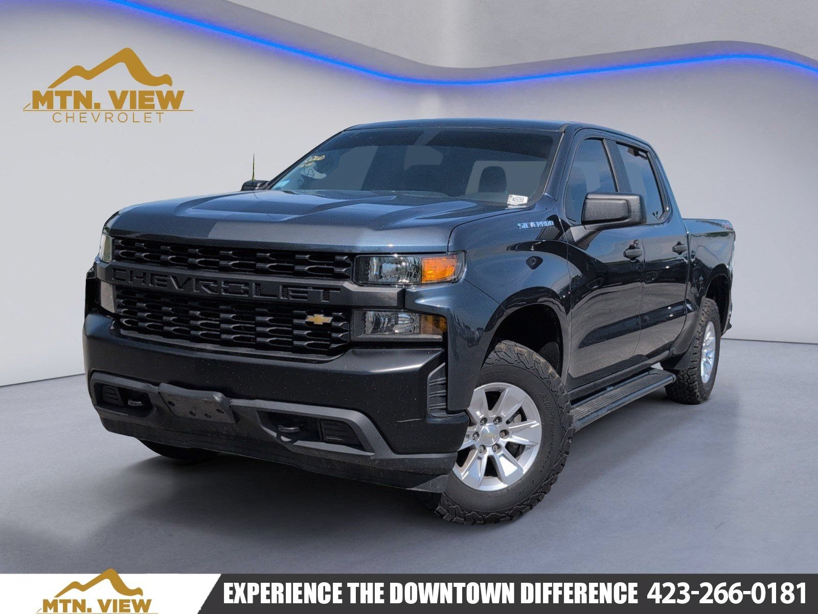 Used 2020 SHADOW GRAY METALLIC Chevrolet Work Truck image 1