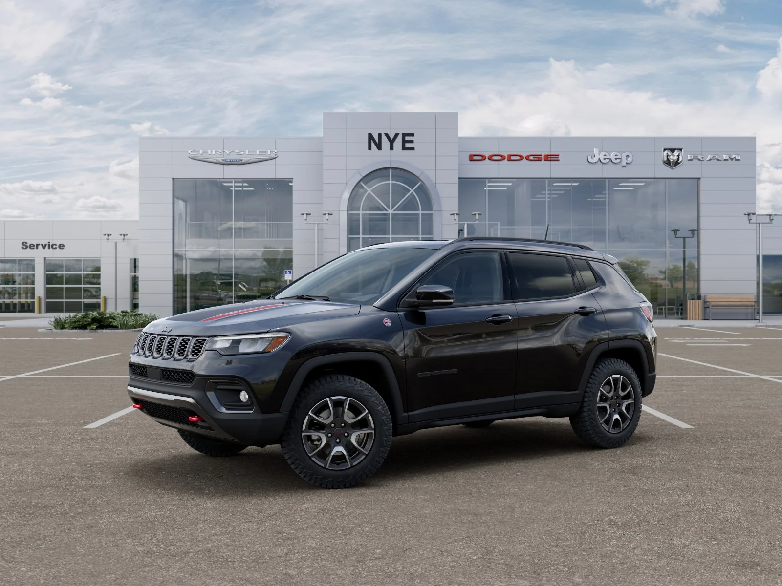 New 2026 Diamond Black Crystal Pearl-Coat Exterior Paint Jeep Trailhawk image 29