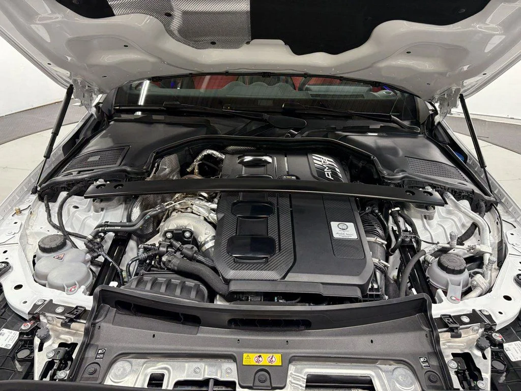 Used 2024 MANUFAKTUR Moonlight White Metallic Mercedes-Benz C 43 AMG® image 37
