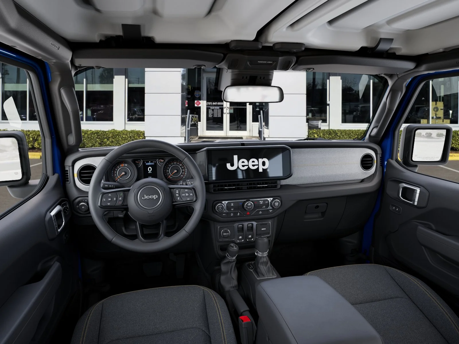 New 2026 Hydro Blue Pearl-Coat Exterior Paint Jeep Sport S image 46