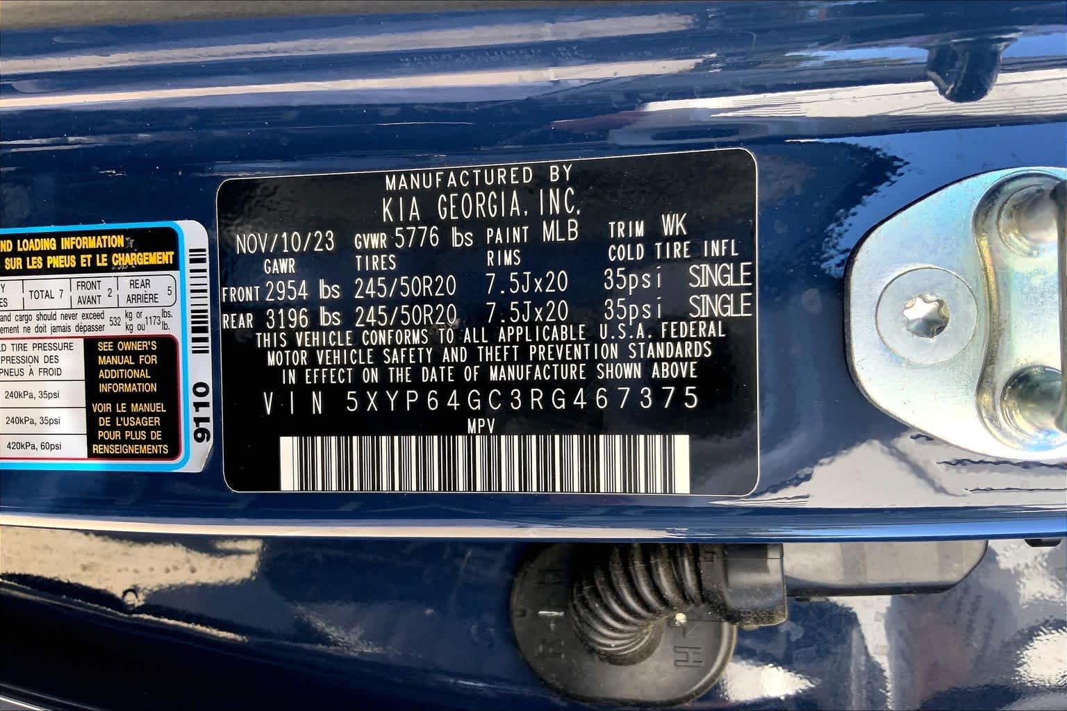 Used 2024 Midnight Lake Blue Kia S image 32