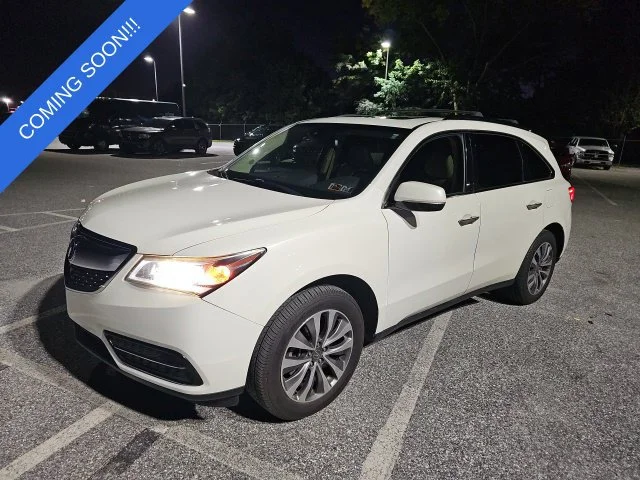 Used 2014 White Acura 3.5L Technology Pkg w/Entertainment Pkg image 8