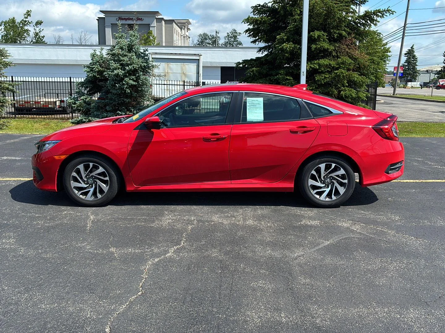 Used 2017 Burgundy Night Pearl Honda EX image 9