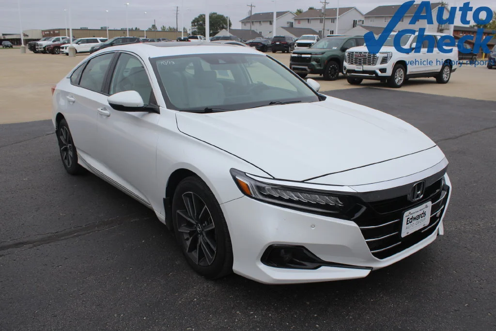 Used 2022 Platinum White Pearl Honda EX-L image 1