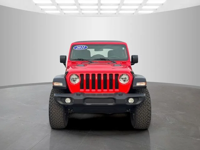 Used 2021 Red Jeep Unlimited Sport S image 2