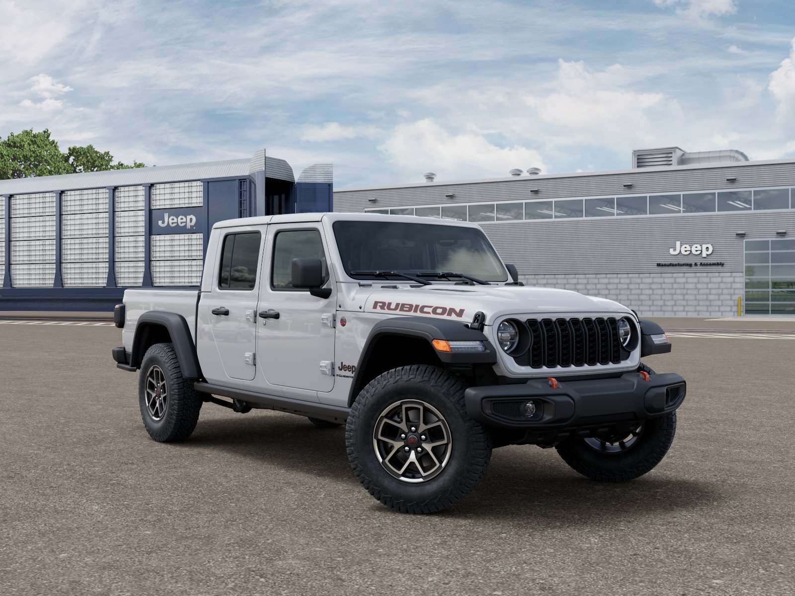 New 2026 Bright White Clear-Coat Exterior Paint Jeep Rubicon image 3
