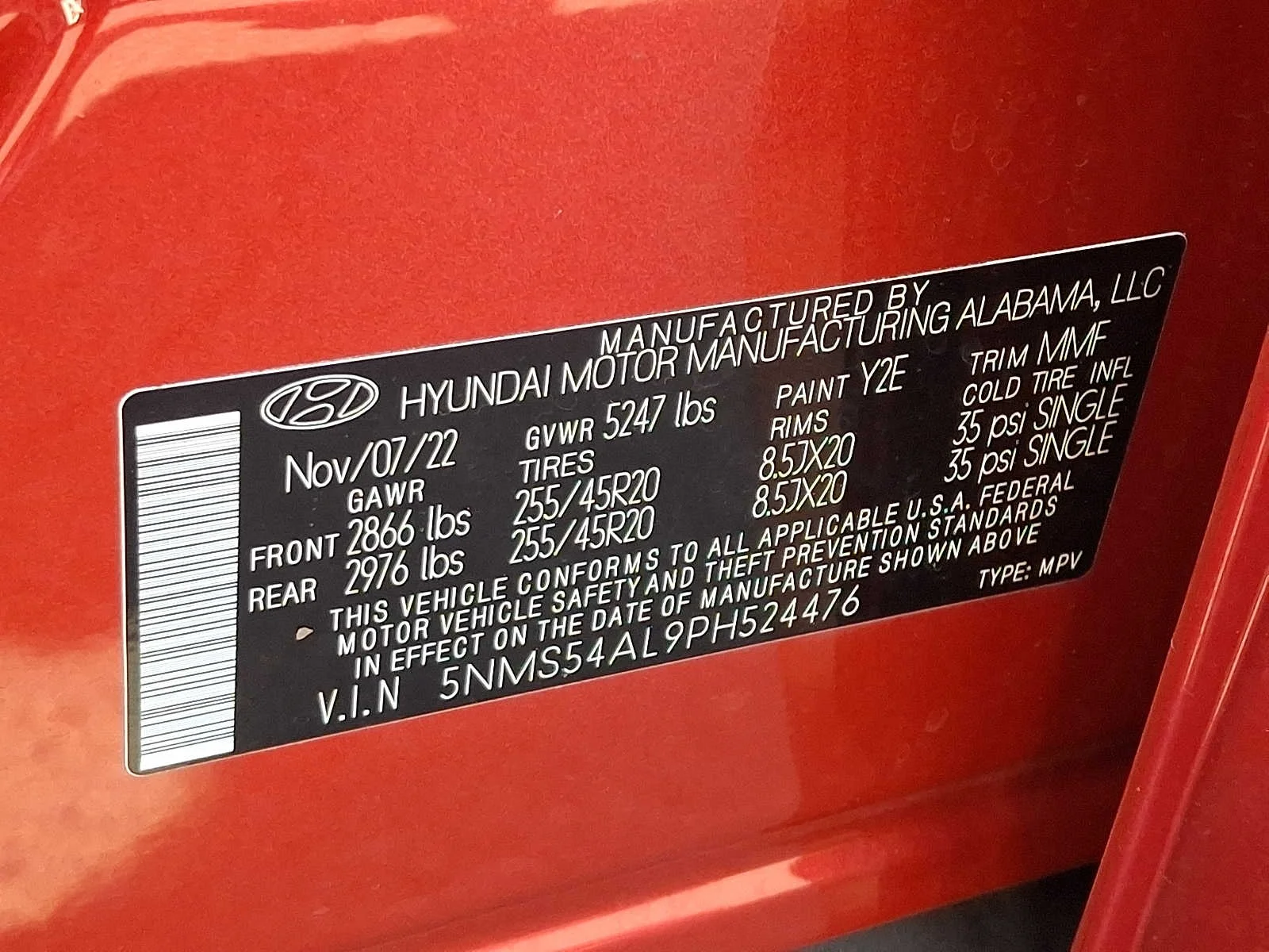 Used 2023 Calypso Red Hyundai Calligraphy image 27