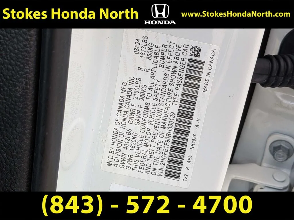 Certified Used 2024 White Honda Touring image 6