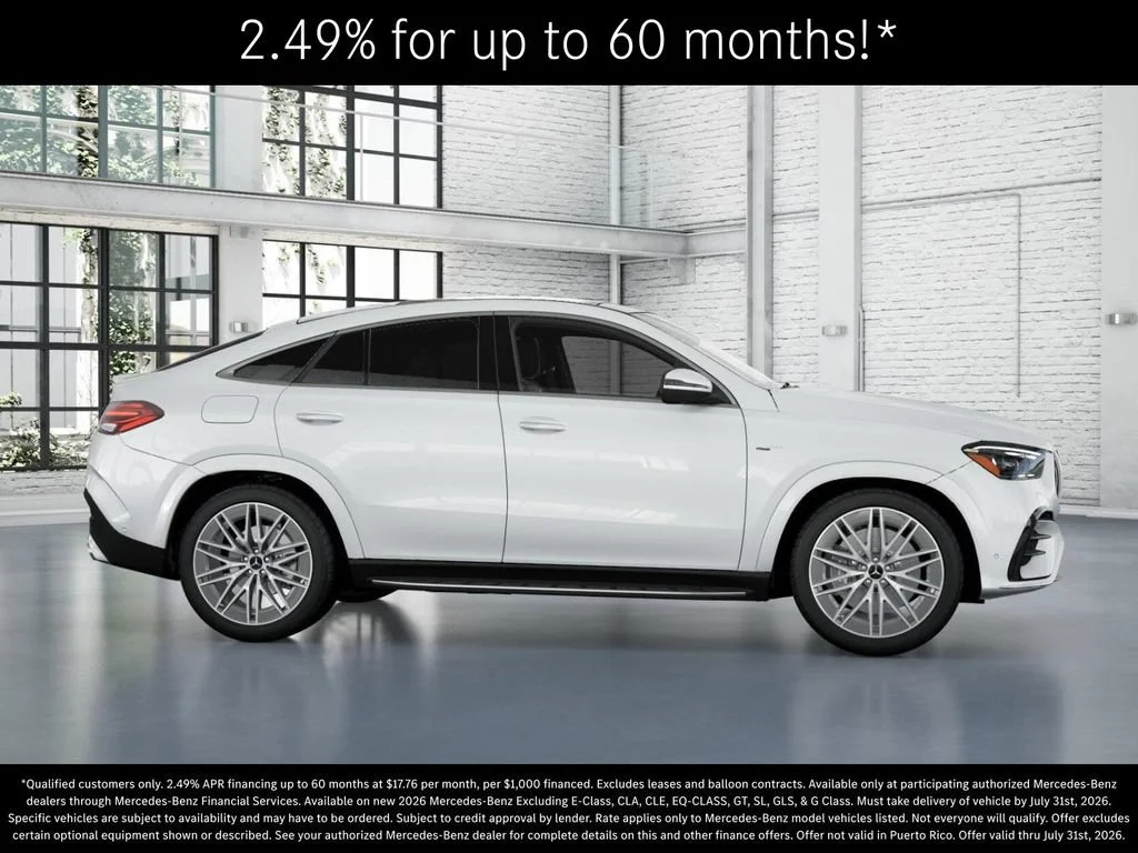 New 2026 MANUFAKTUR Moonlight White Metallic Mercedes-Benz AMG® GLE 53 4MATIC+ Coupe image 57