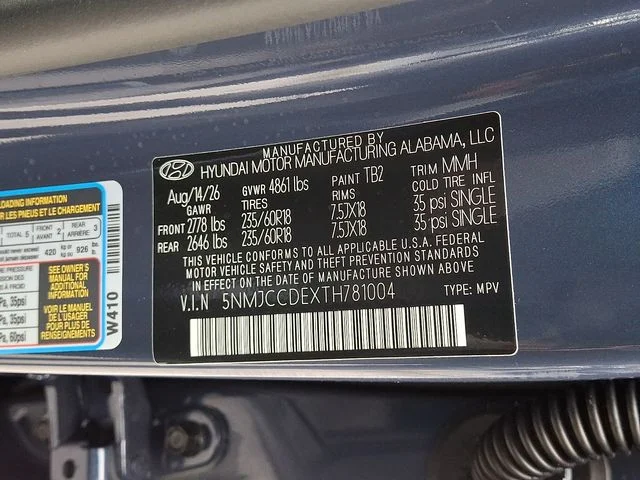 New 2026 Blue Hyundai SEL Premium image 20