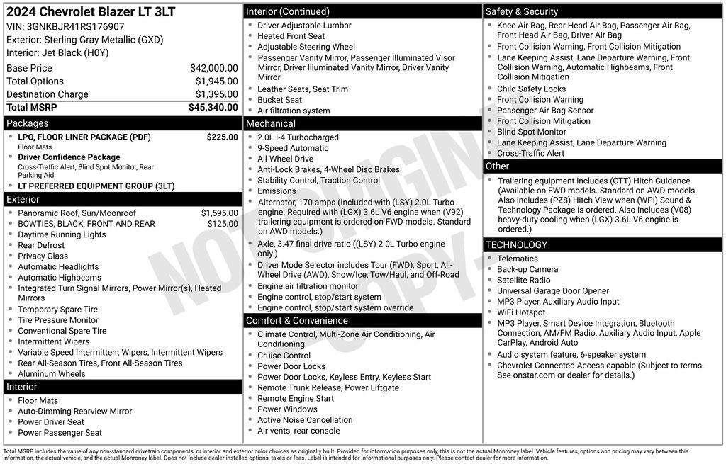 Used 2024 Gray Chevrolet LT image 28