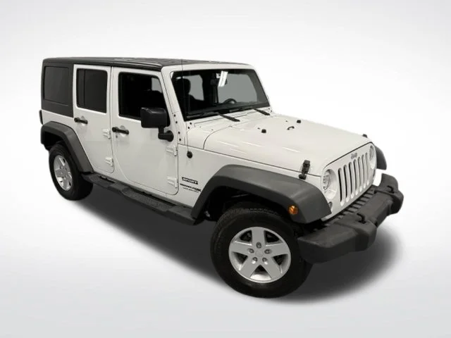 Used 2018 White Jeep Unlimited Sport image 26