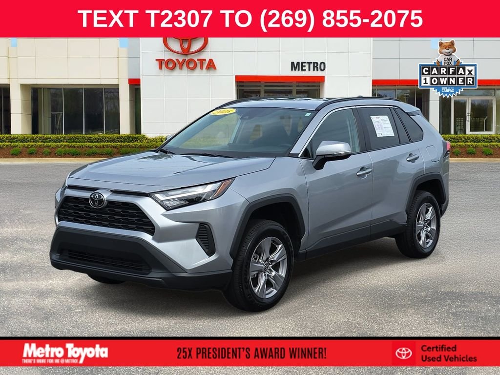 Certified Used 2025 Silver Toyota XLE image 1