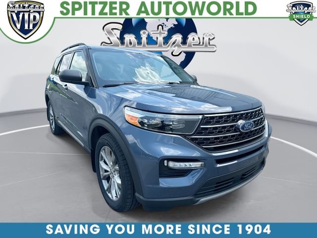 Infinite Blue Metallic Tinted Clearcoat 2021 Ford Explorer XLT AWD SUV / Crossover All-Wheel Drive Automatic