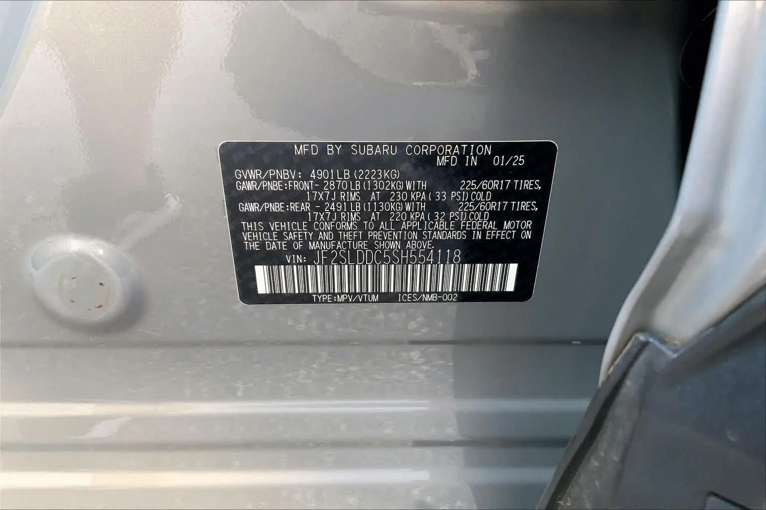 Used 2025 RV1/River Rock Subaru Premium image 31