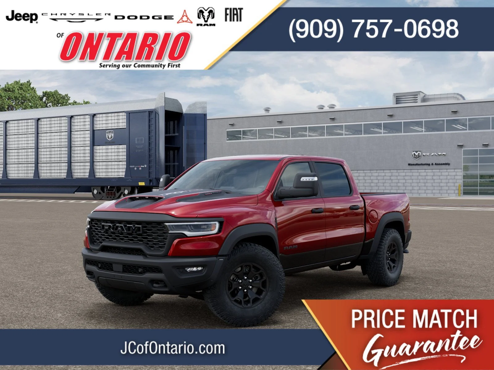 New 2026 Molten Red Pearl-Coat Exterior Paint RAM RHO image 1