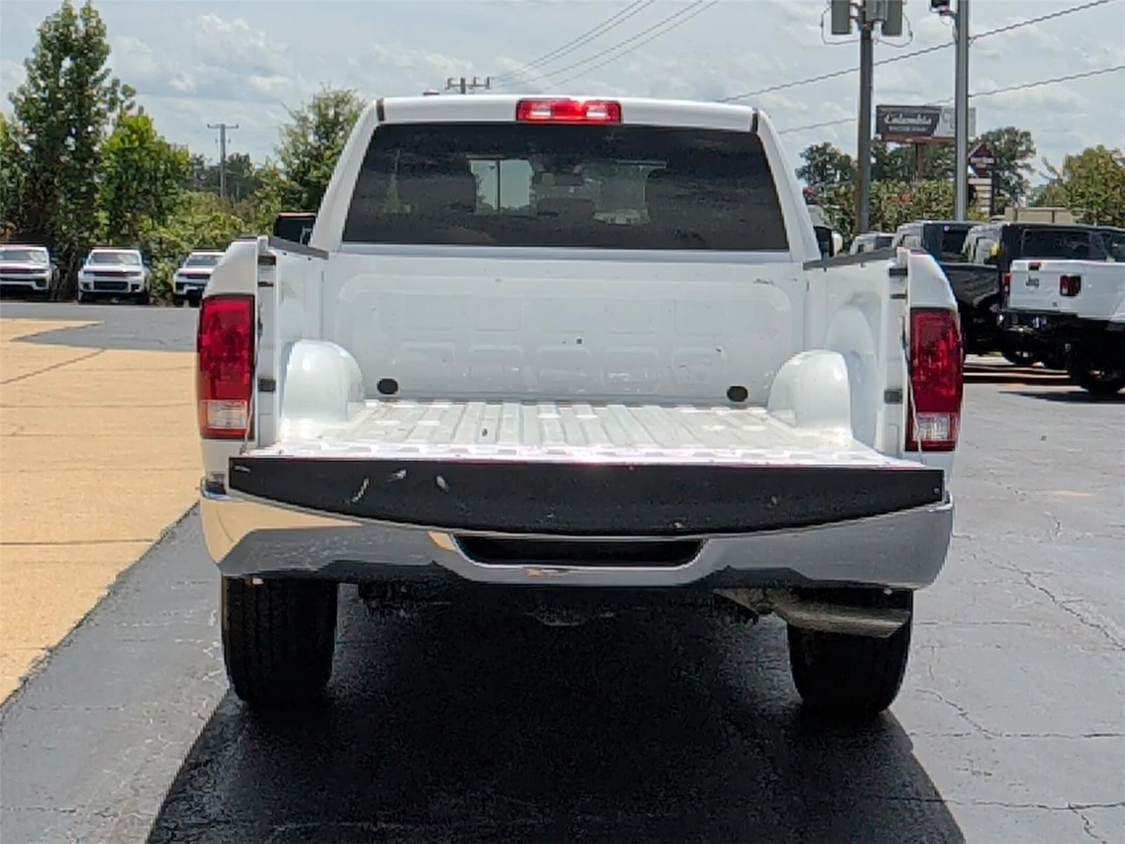 Used 2024 Bright White Clearcoat Ram SLT image 5