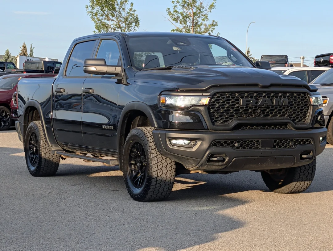 Used 2025 Black RAM Rebel - - Hurricane Twin Turbo - 4x4 - Crew Cab - Trailer Brake Ctrl & More! image 2