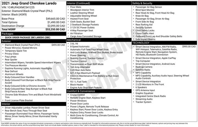 Used 2021 Black Jeep Laredo E image 7